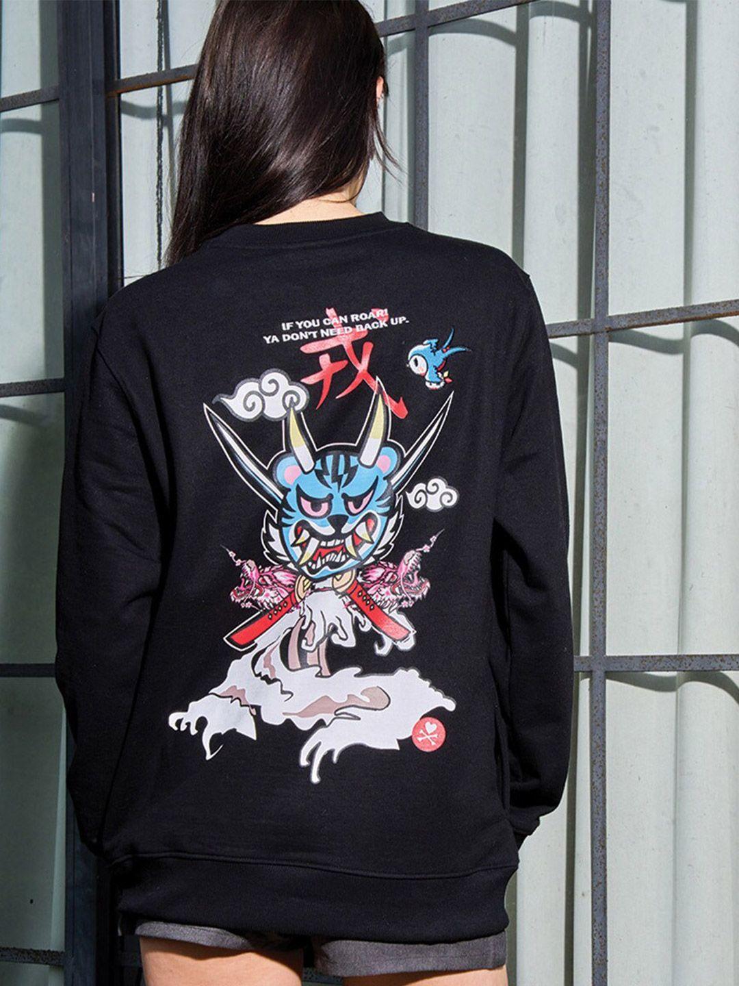 bonkers corner graphic printed cotton sweatshirt