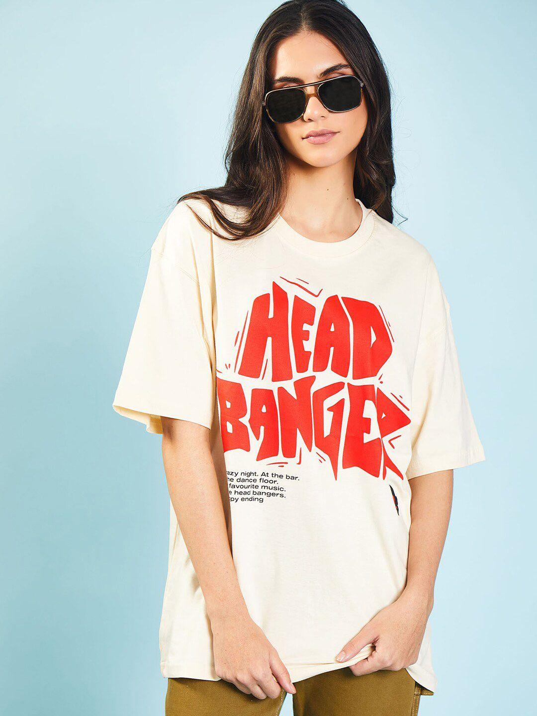 bonkers corner typography printed loose cotton t-shirt