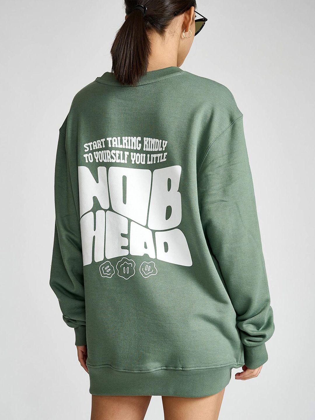 bonkers corner women green sweatshirt