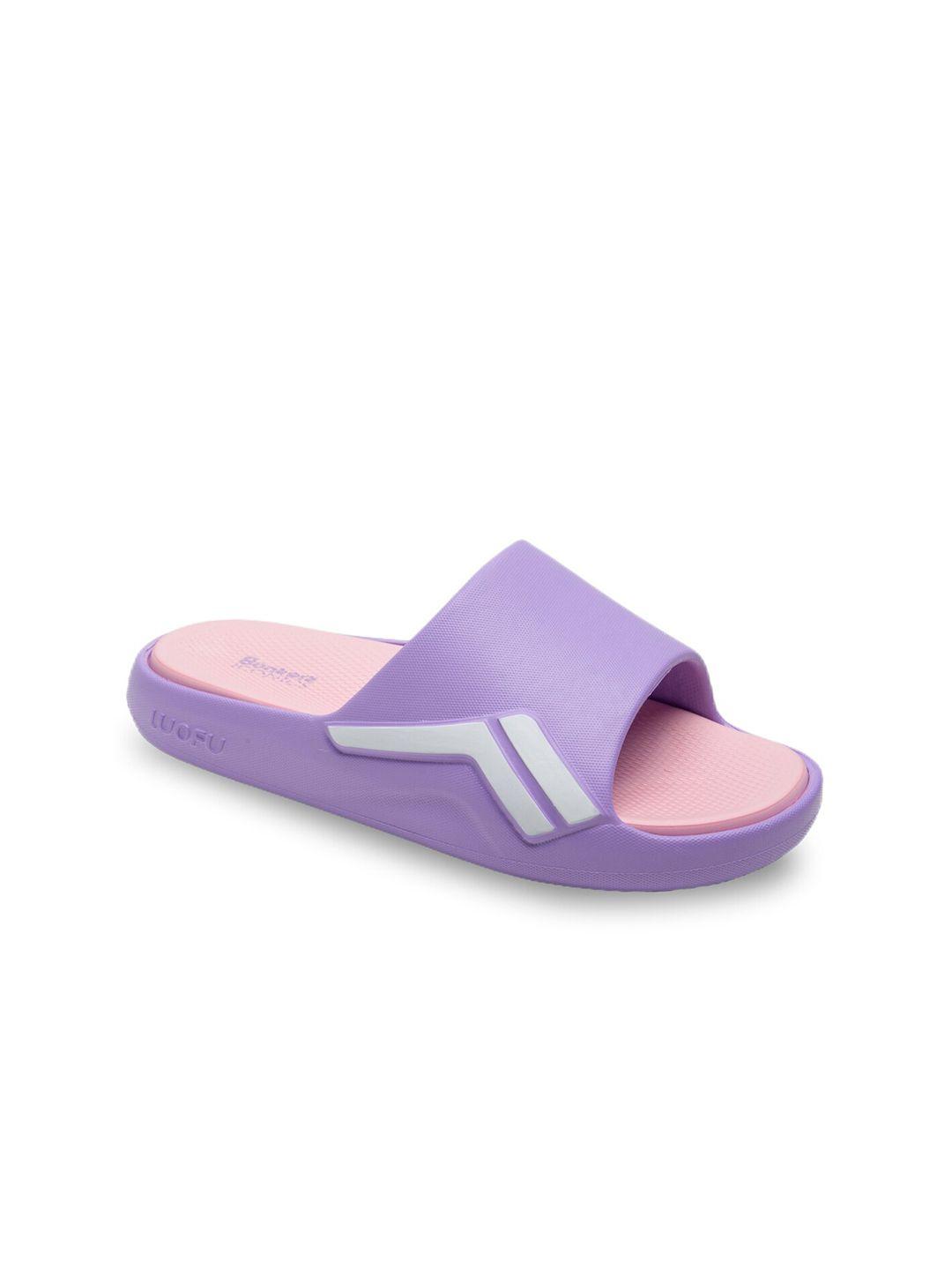 bonkerz women purple & pink croslite sliders