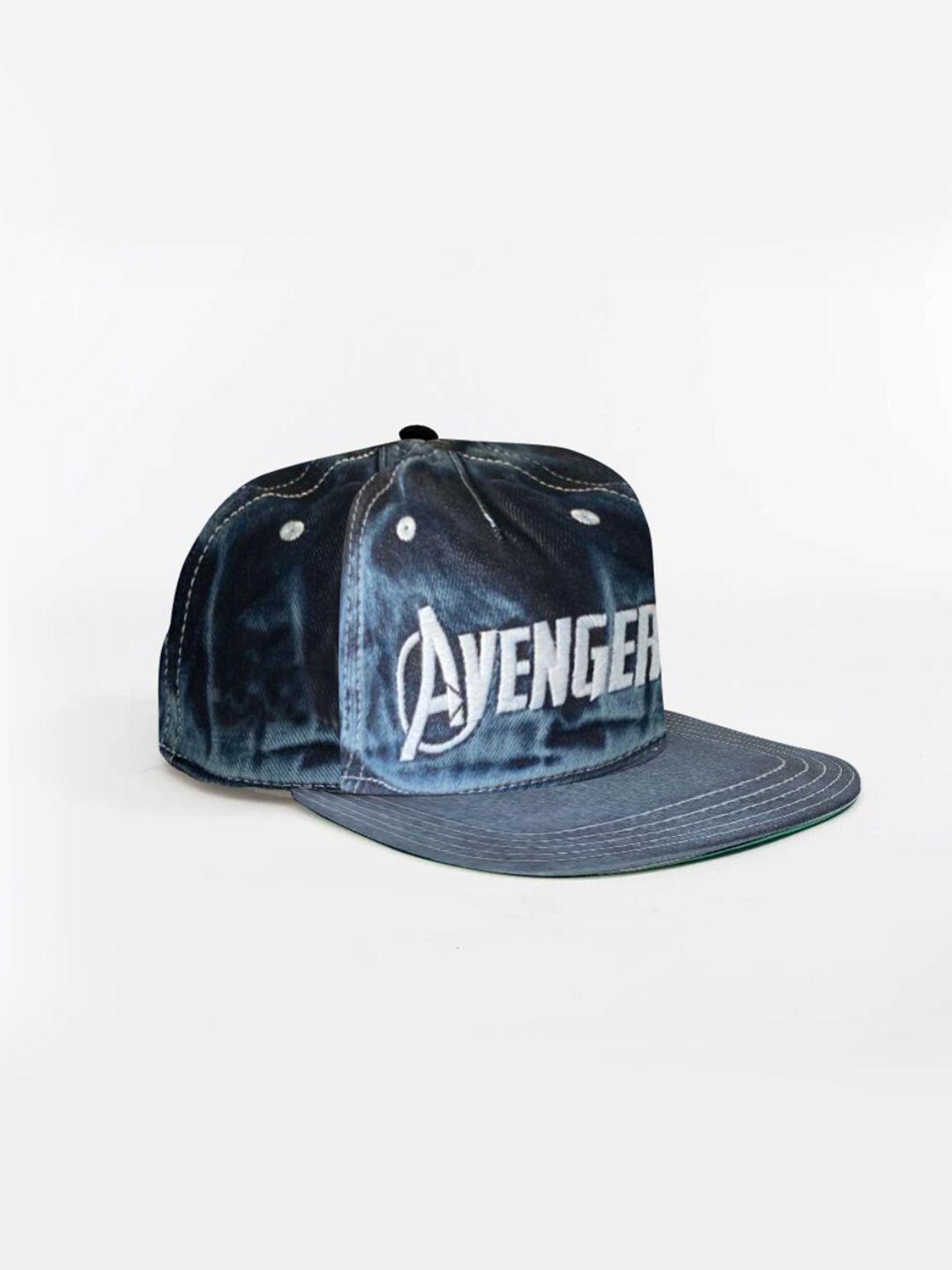 bonkids boys blue & white  avengers embroidered snapback cap