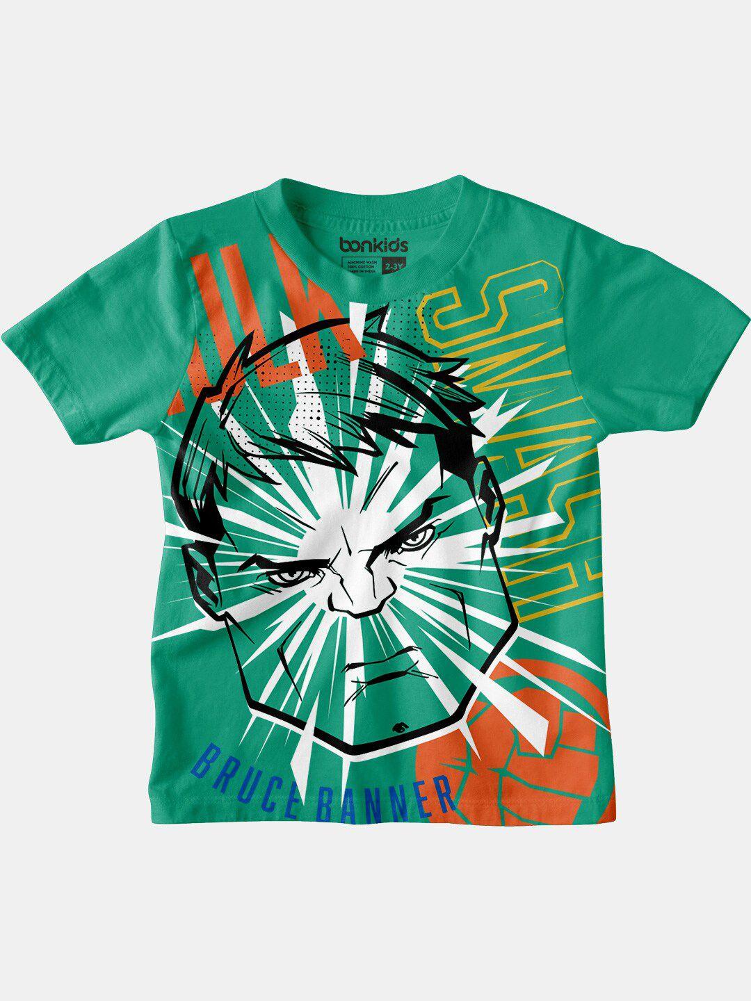 bonkids boys printed cotton t-shirt