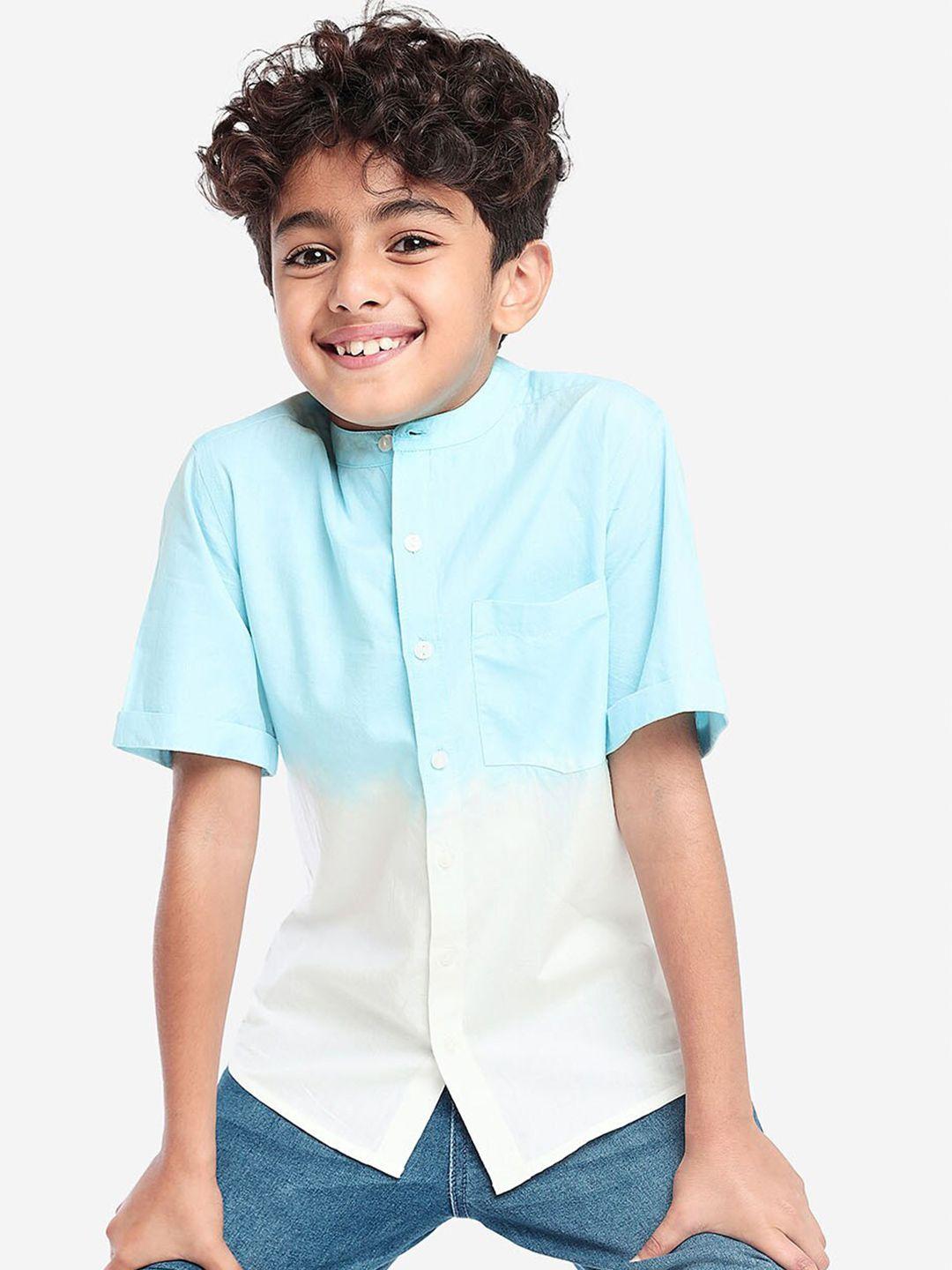 bonkids boys standard opaque cotton casual shirt