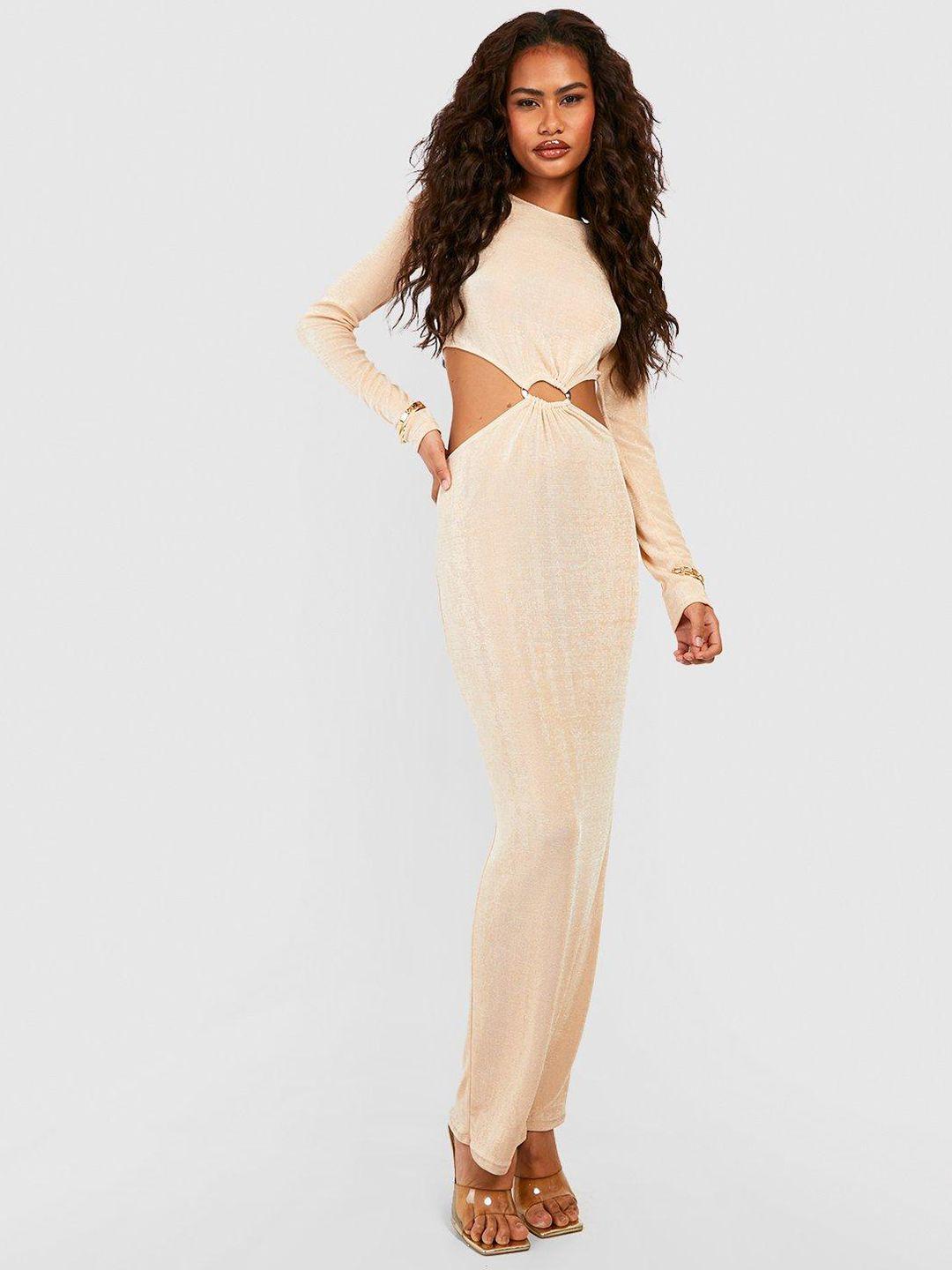 boohoo cut-outs maxi dress