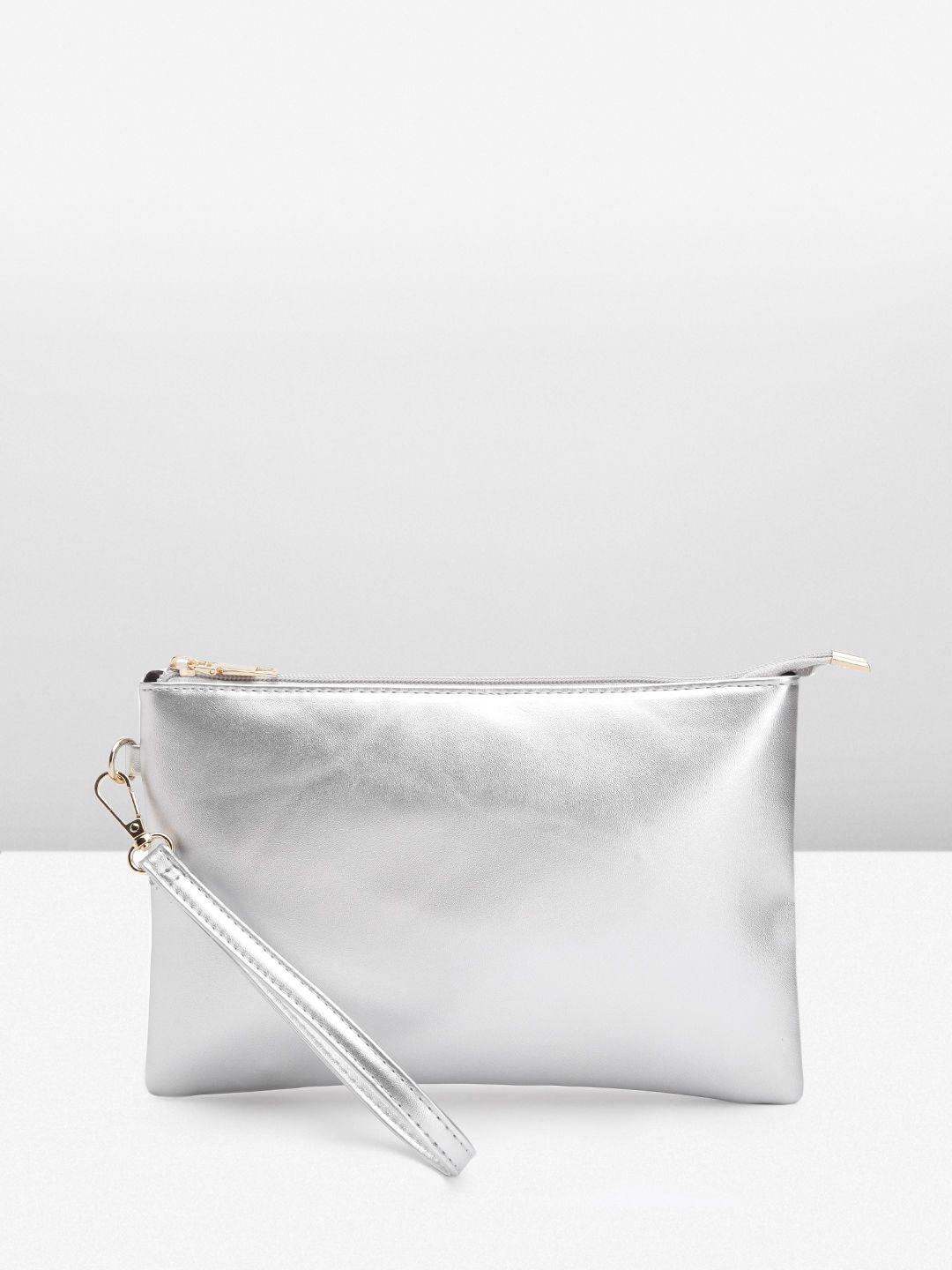 boohoo metallic purse clutch