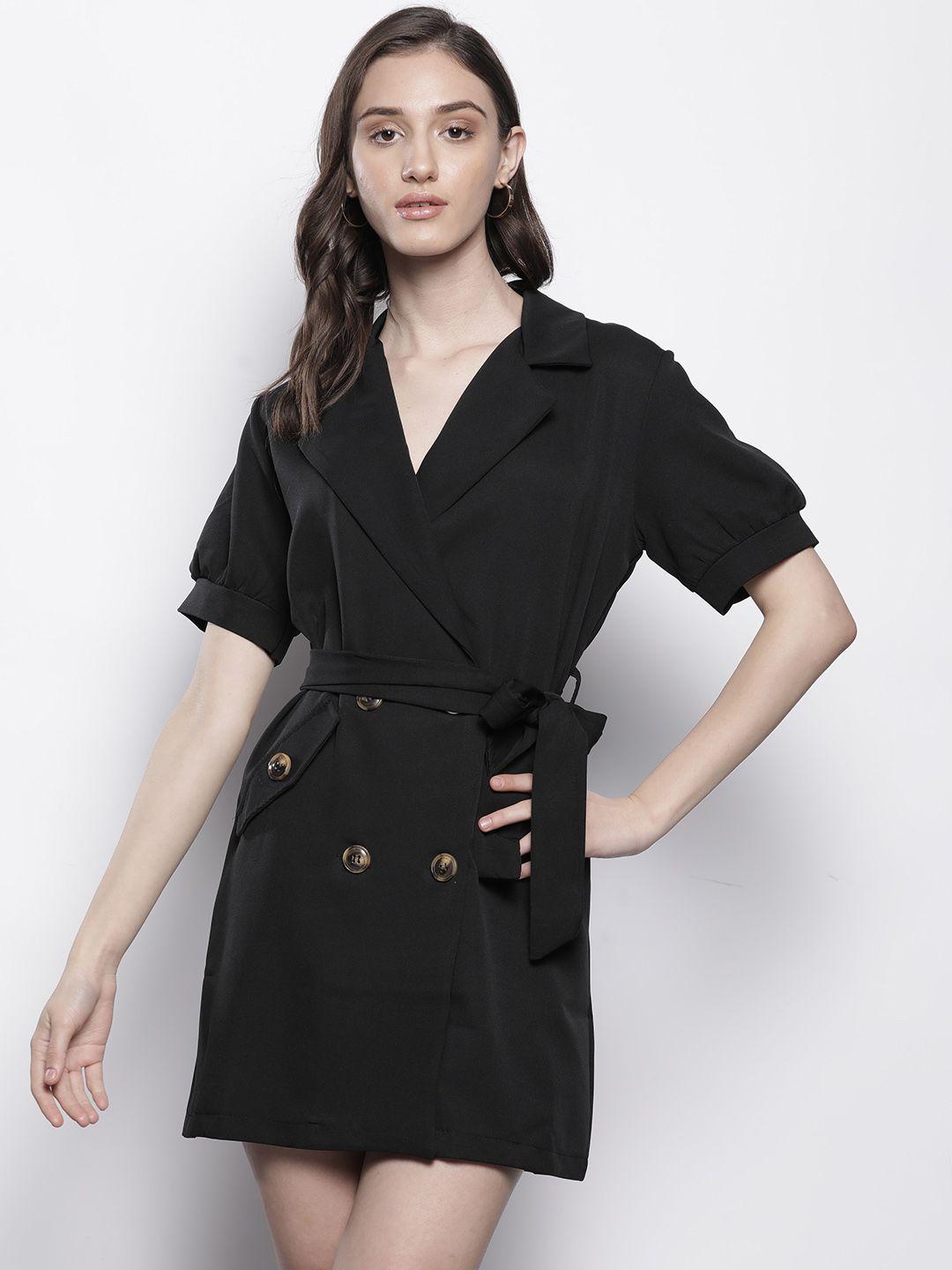 boohoo mini belted blazer dress