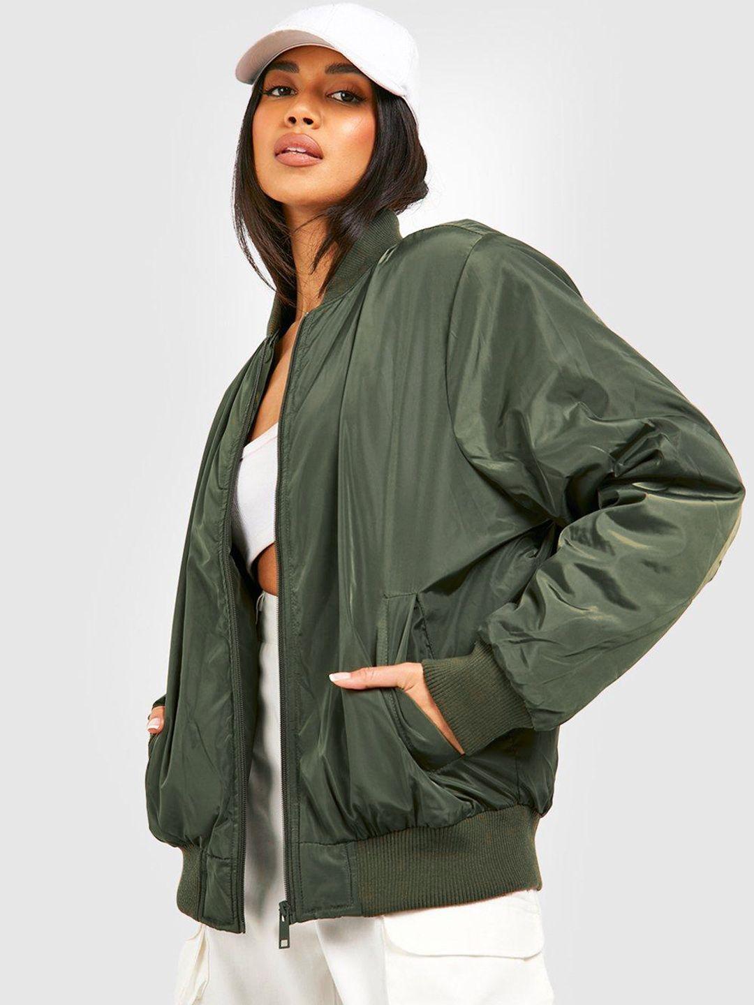 boohoo oversized bomber jacket