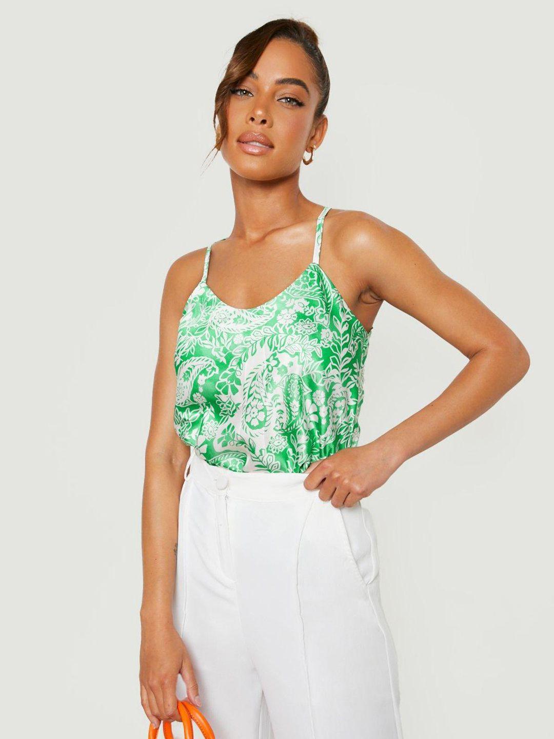 boohoo paisley print cami top