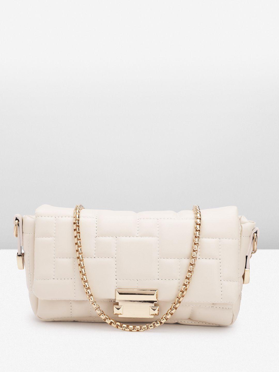 boohoo structured sling bag with quilted detail