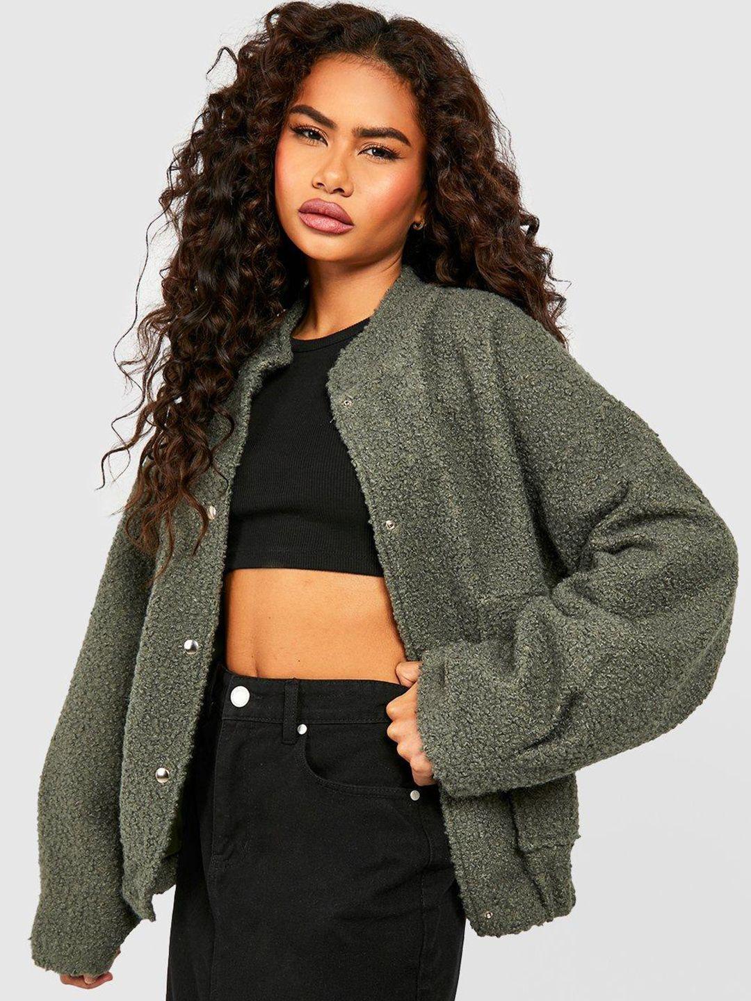 boohoo textured oversized bomber jacket