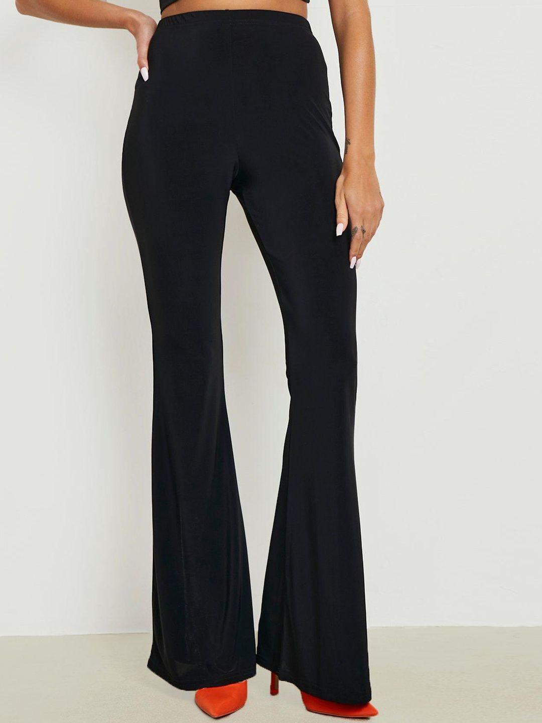 boohoo women flared trousers