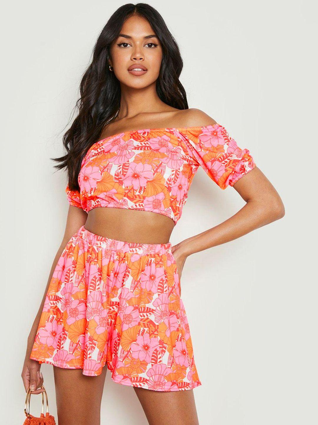 boohoo women printed co-ords