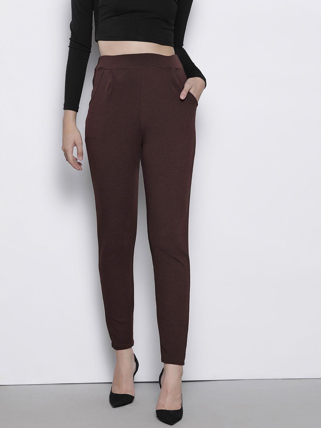 boohoo women regular trousers