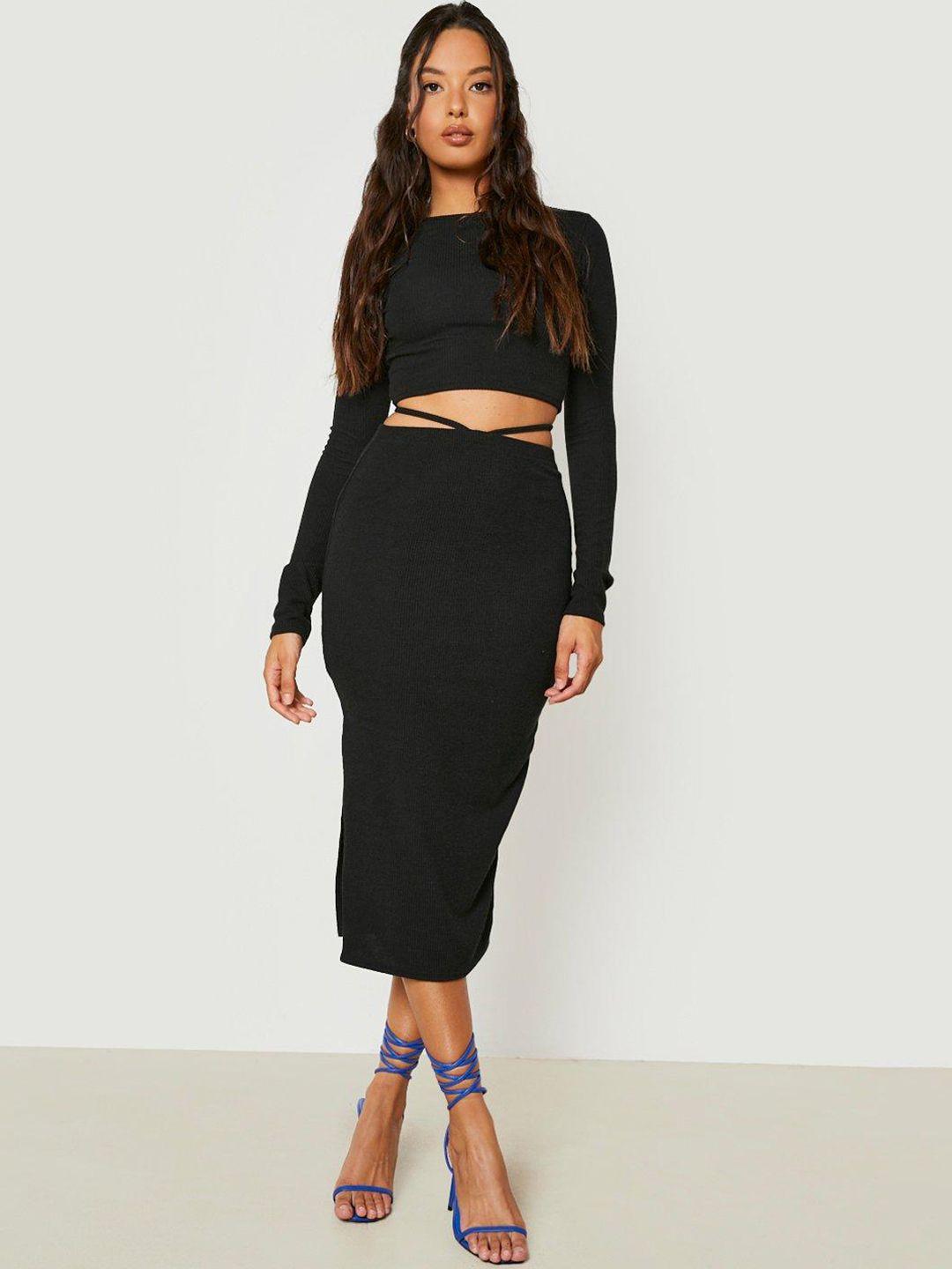 boohoo women ribbed co-ords