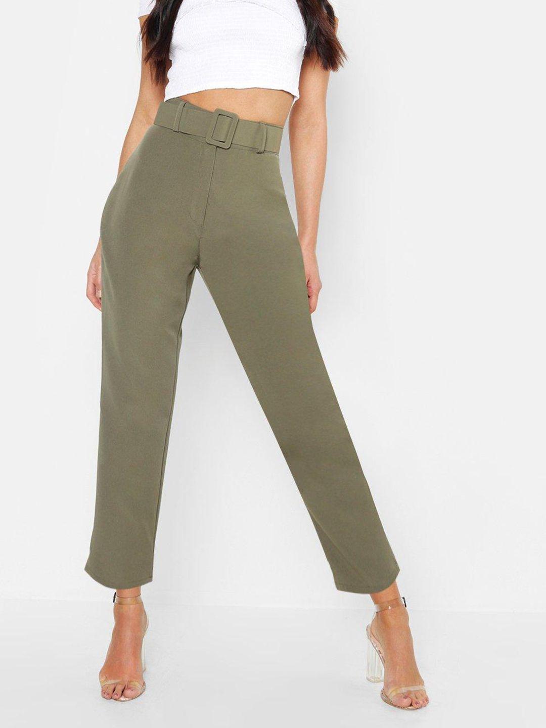 boohoo women straight tapered trouser