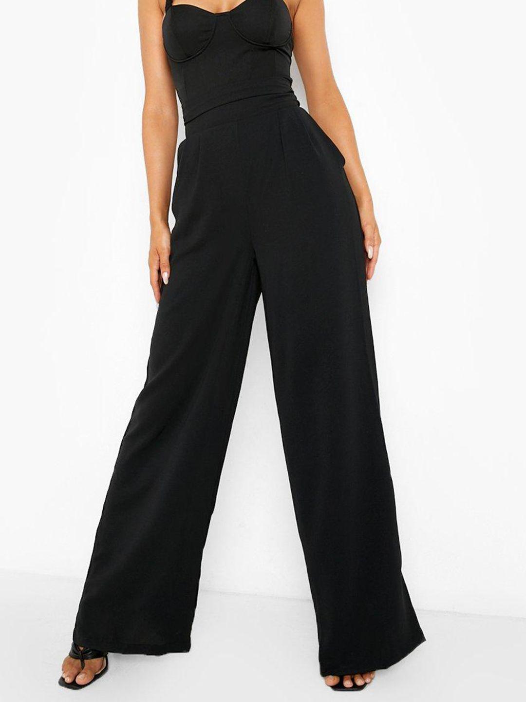 boohoo women wide leg trouser