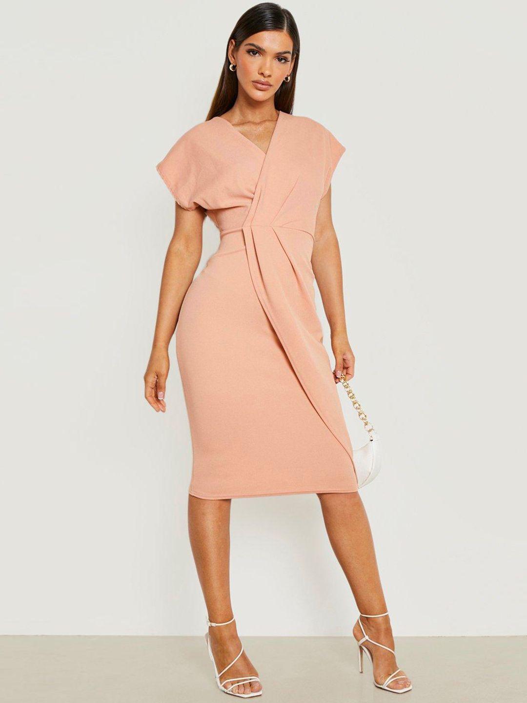 boohoo wrap front dress