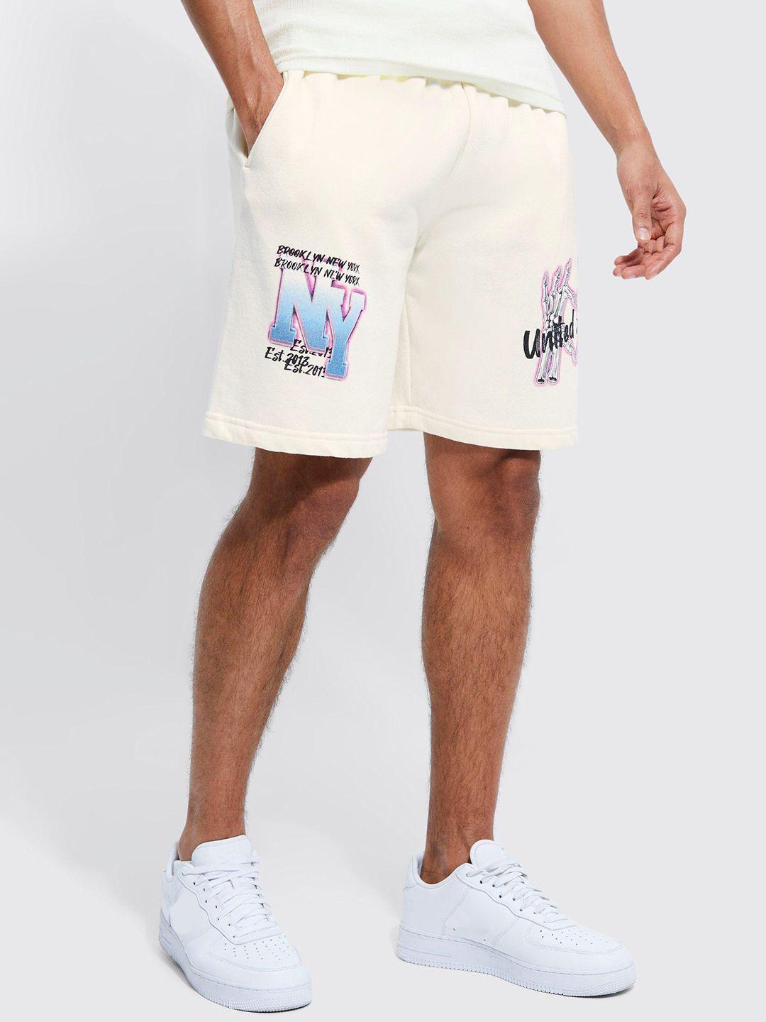 boohooman printed shorts