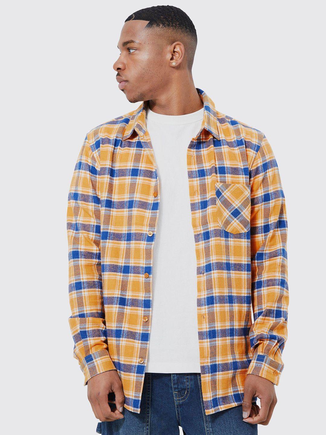 boohooman checked casual shirt