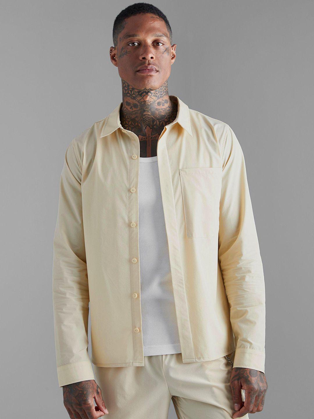 boohooman concealed placket casual shirt