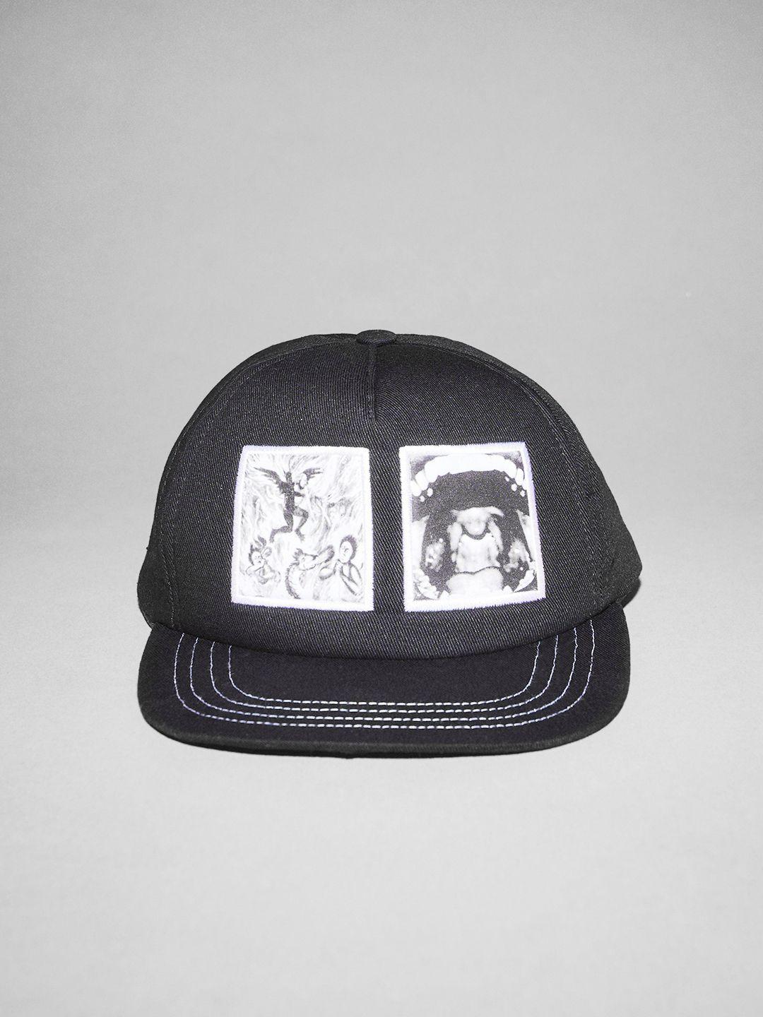 boohooman graphic printed baseball cap