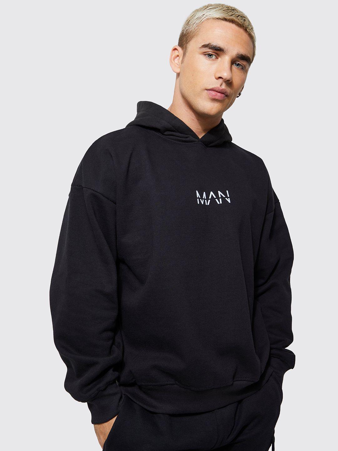 boohooman hooded oversized sweatshirt