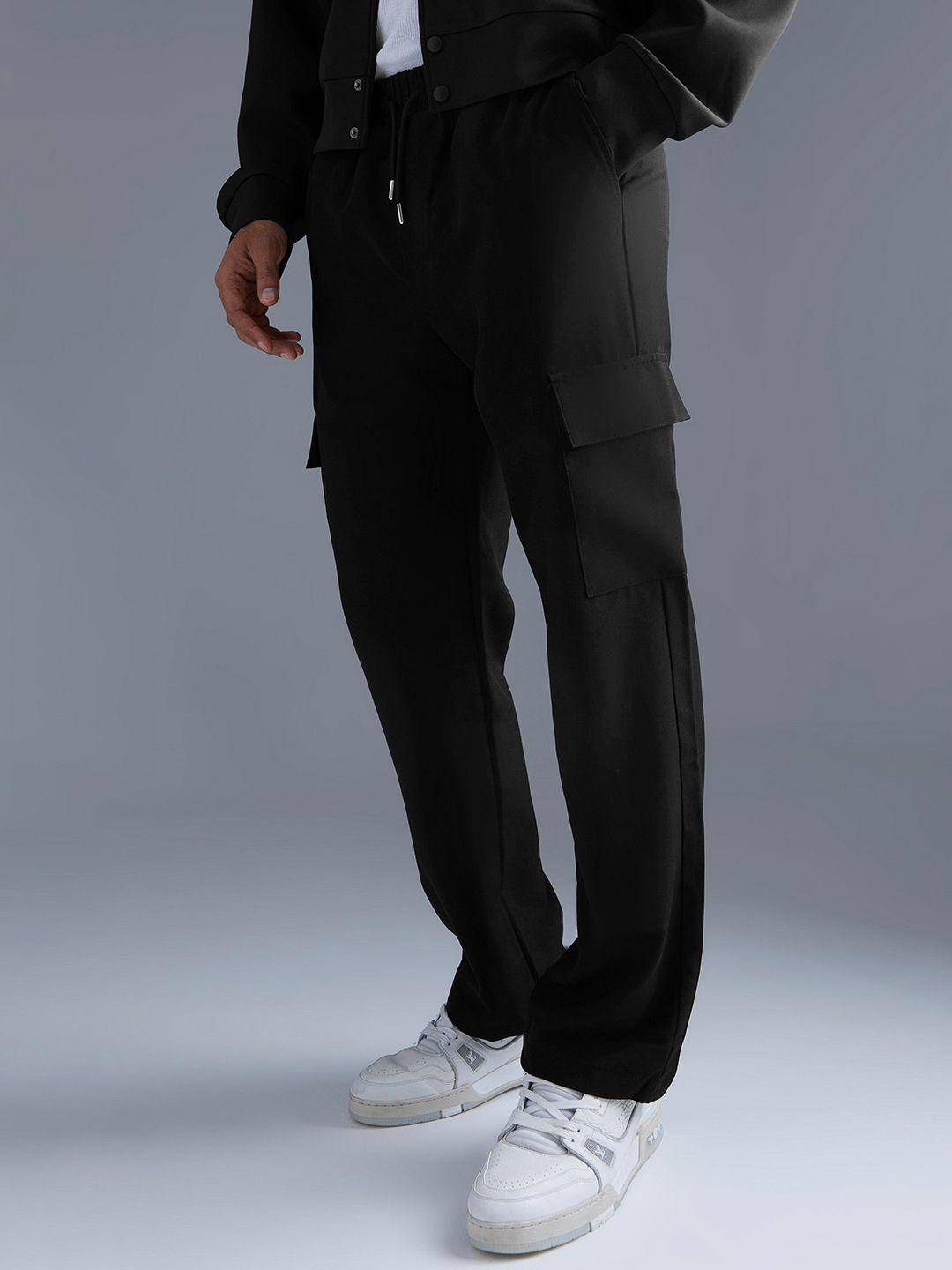 boohooman men relaxed cargo trousers