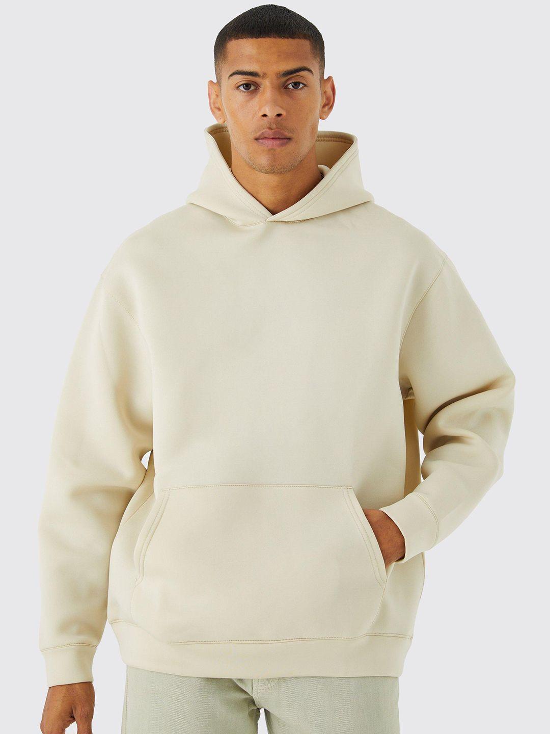 boohooman oversized scuba hooded sweatshirt