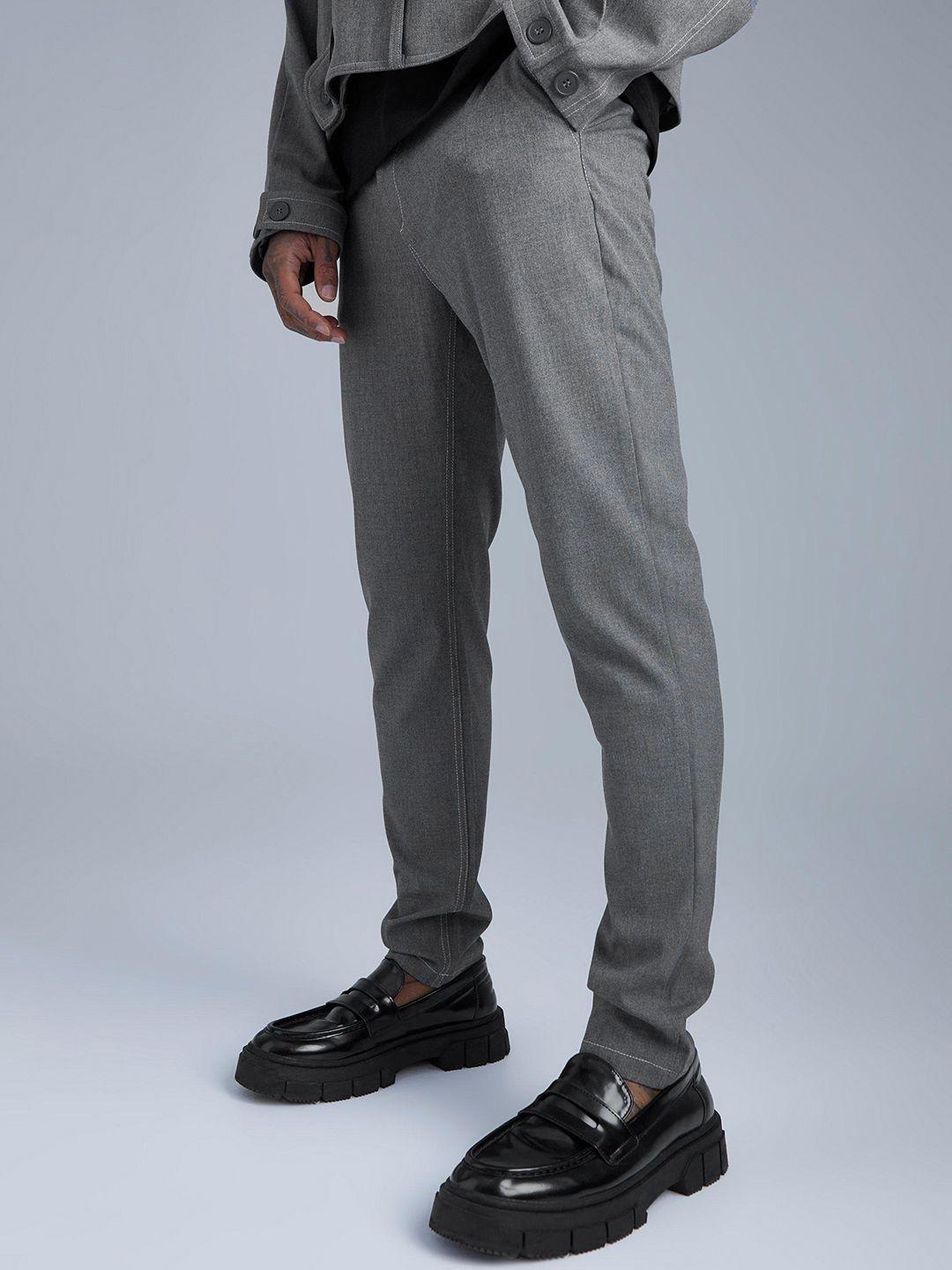 boohooman slim fit trousers