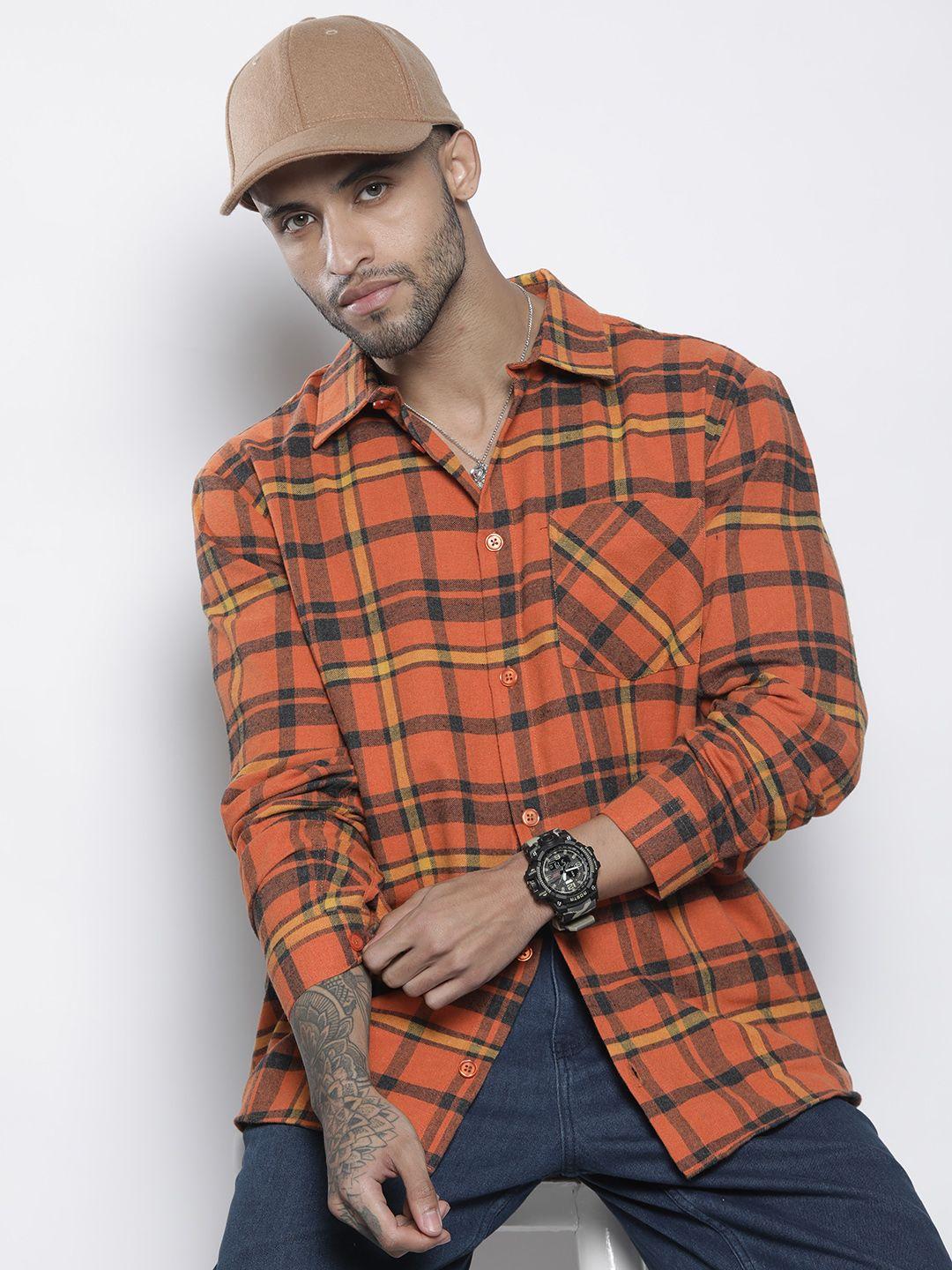 boohooman tartan checked casual shirt