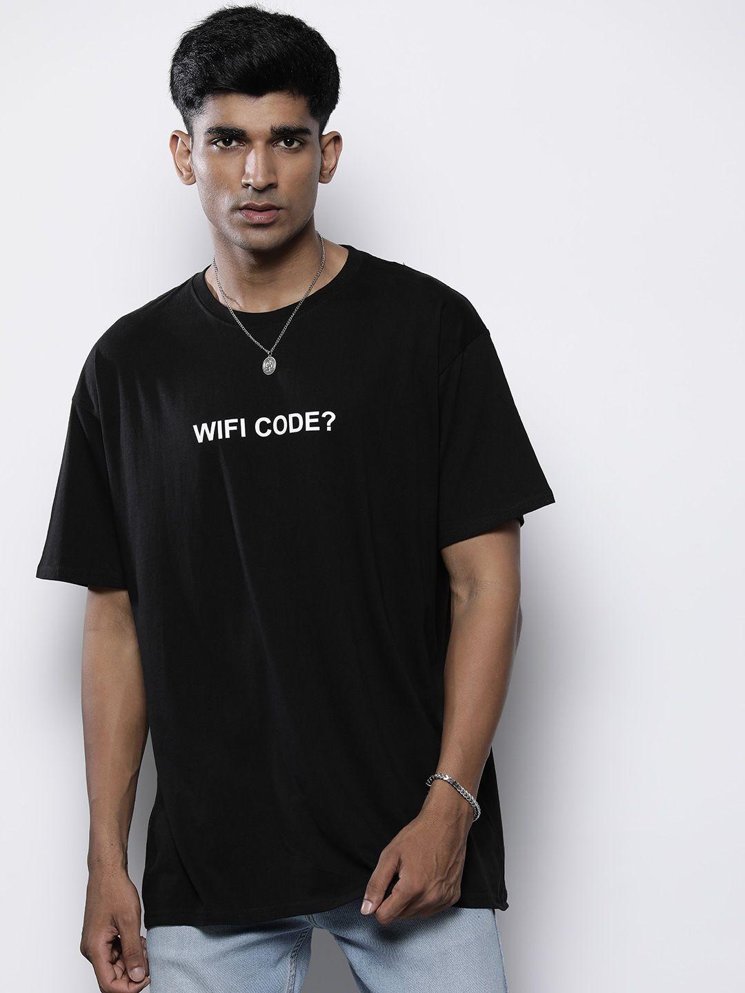 boohooman typography detailed oversized pure cotton t-shirt