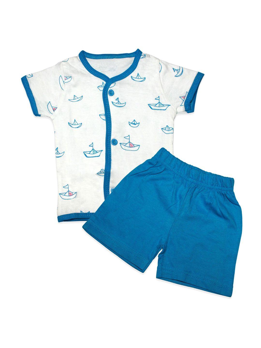 born babies infants cotton printed shirt with shorts set