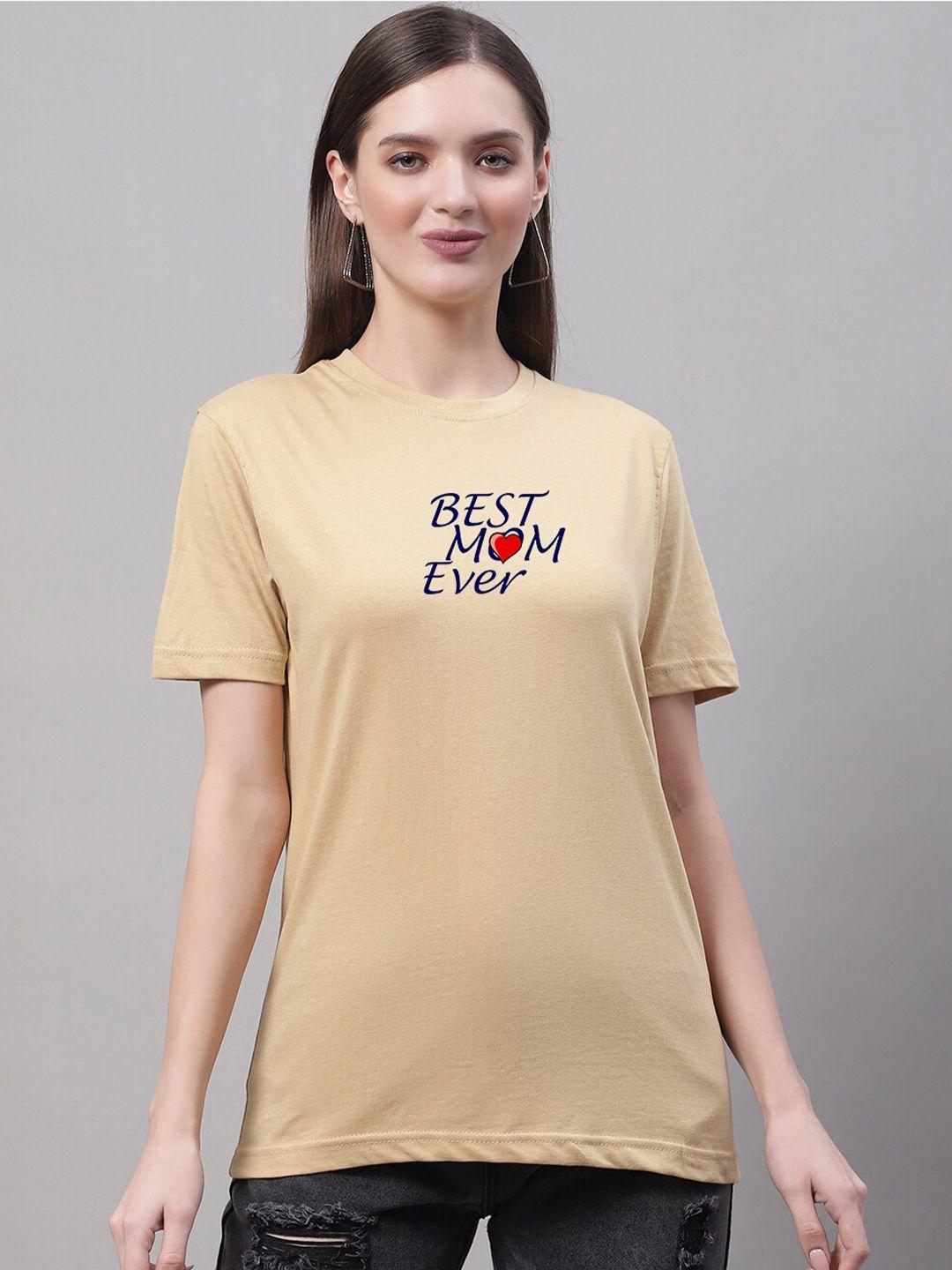 borse lele typography printed round neck cotton t-shirt