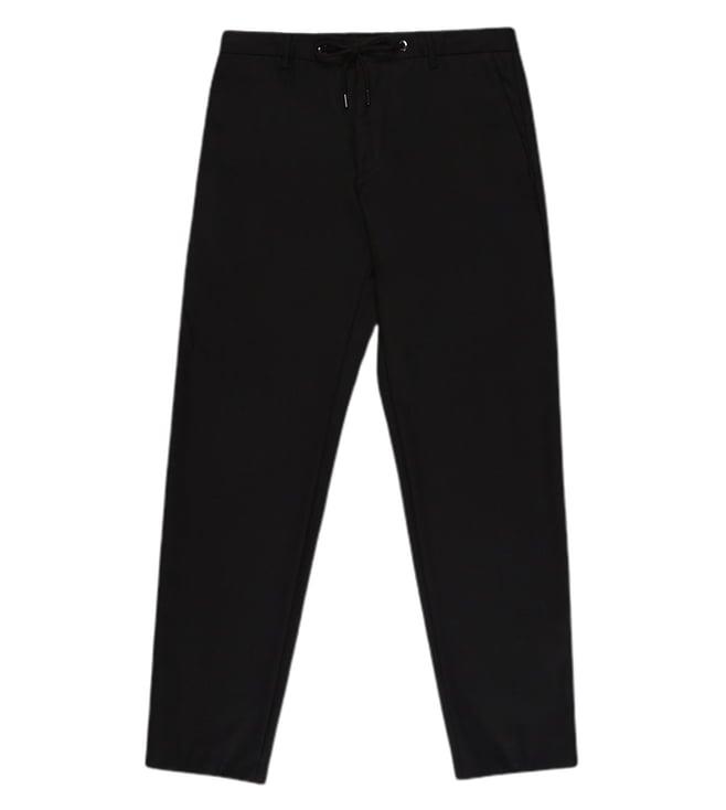 boss black melange slim fit trousers