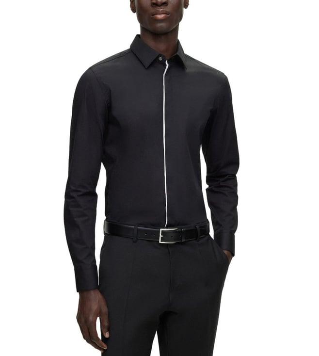 boss black slim fit shirt