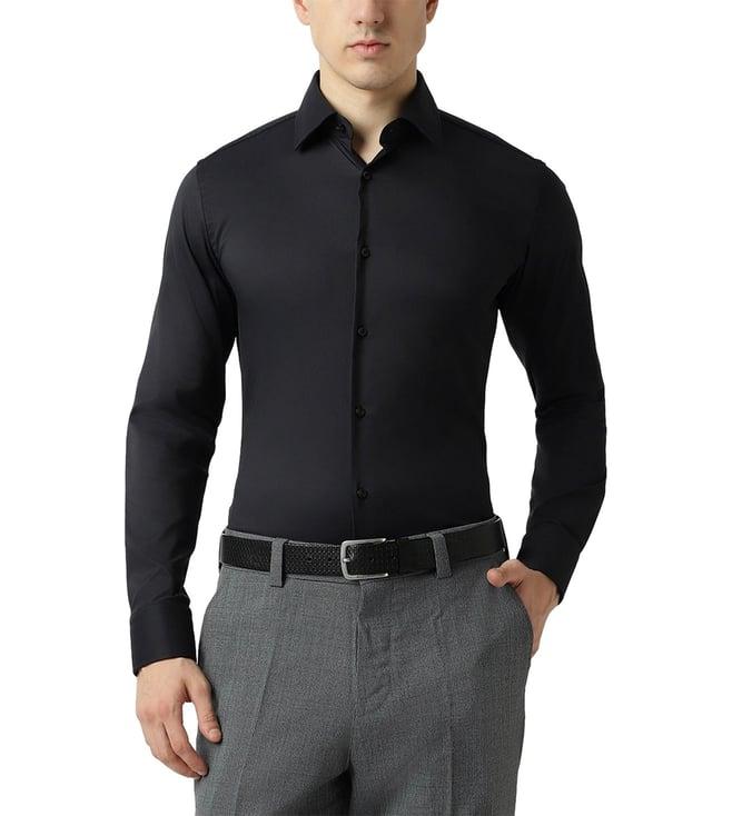 boss black slim fit shirt