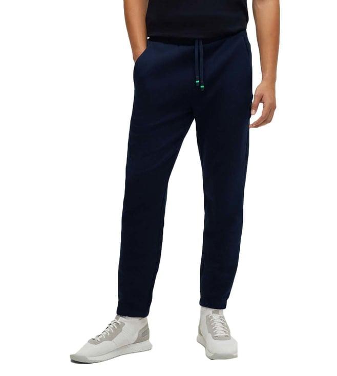 boss blue relaxed fit trackpants