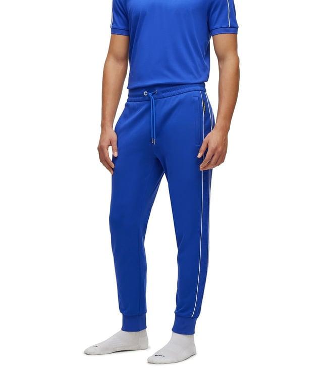 boss bright blue regular fit joggers