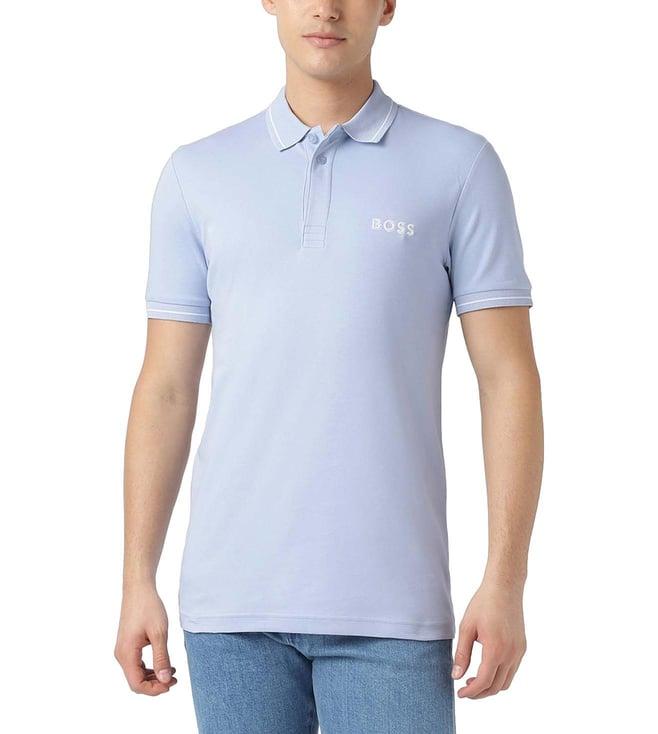 boss bright purple slim fit polo t-shirt