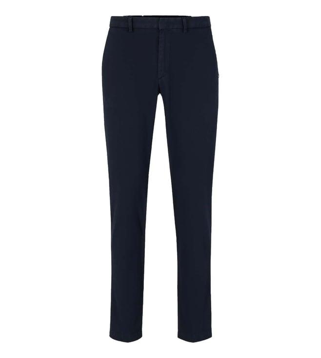 boss dark blue slim fit chinos