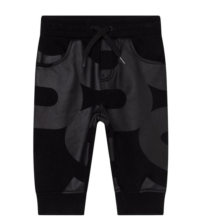 boss kids black logo regular fit joggers