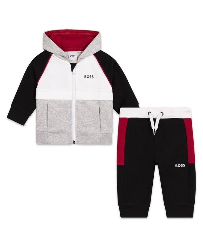 boss kids multi regular fit hoodie & joggers set