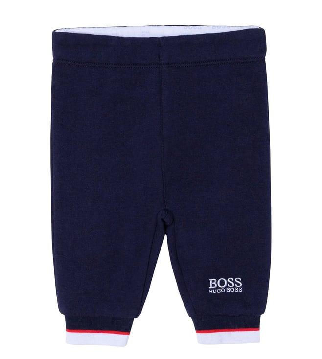 boss kids navy regular fit joggers