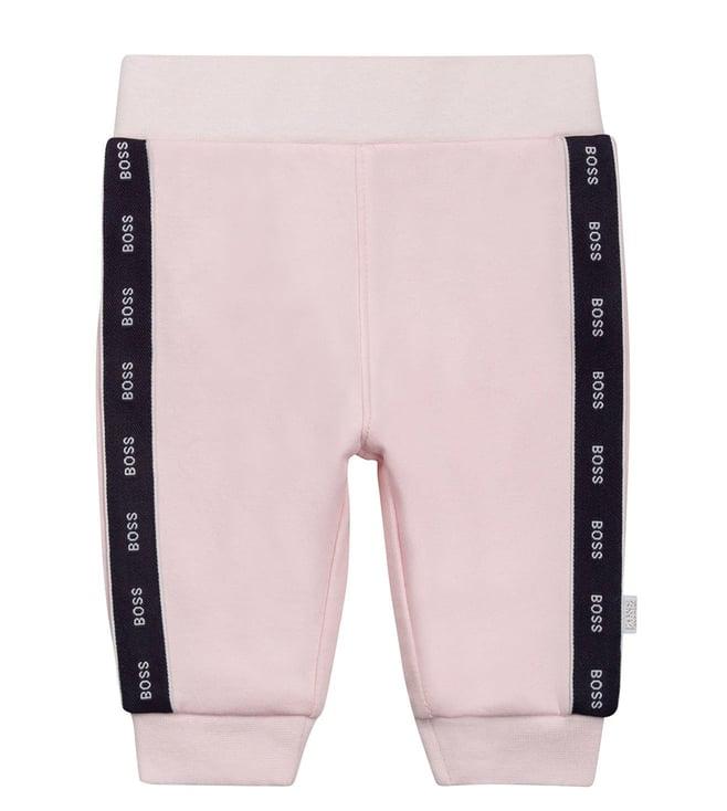 boss kids pink pale regular fit joggers