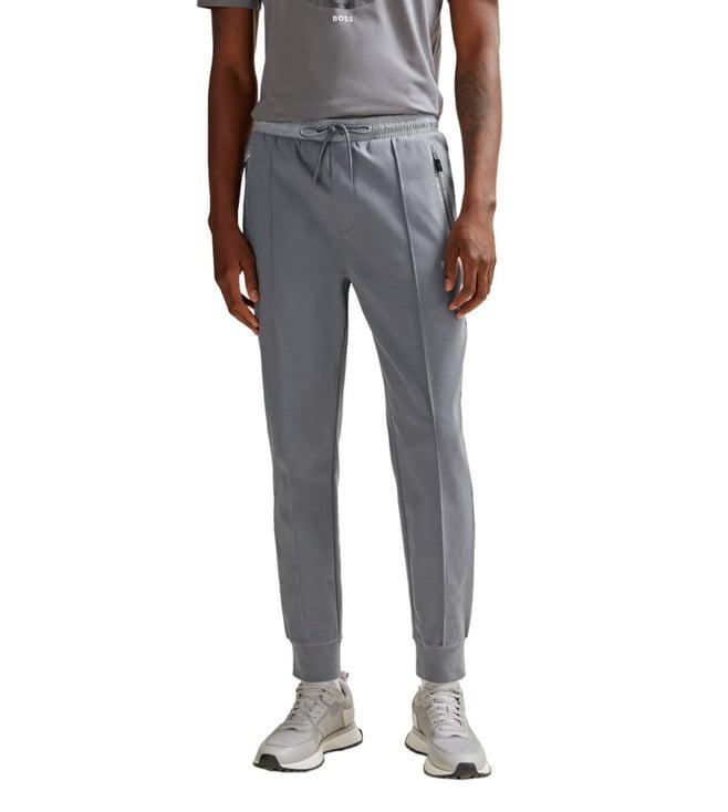 boss medium grey regular fit joggers