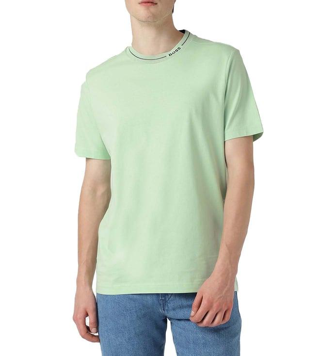 boss open green regular fit t-shirt