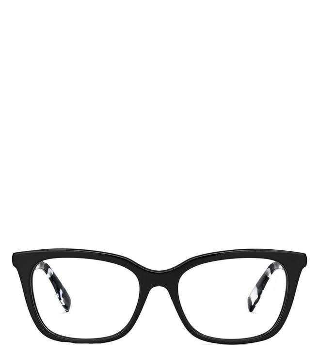 boss orange 10044580s5217 black & white modern casual rectangular eye frames for women