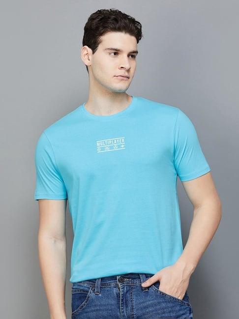 bossini aqua regular fit printed crew t-shirt