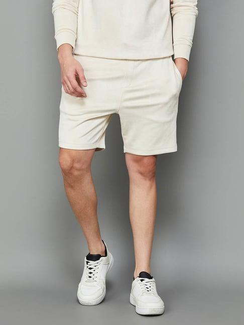 bossini beige regular fit shorts