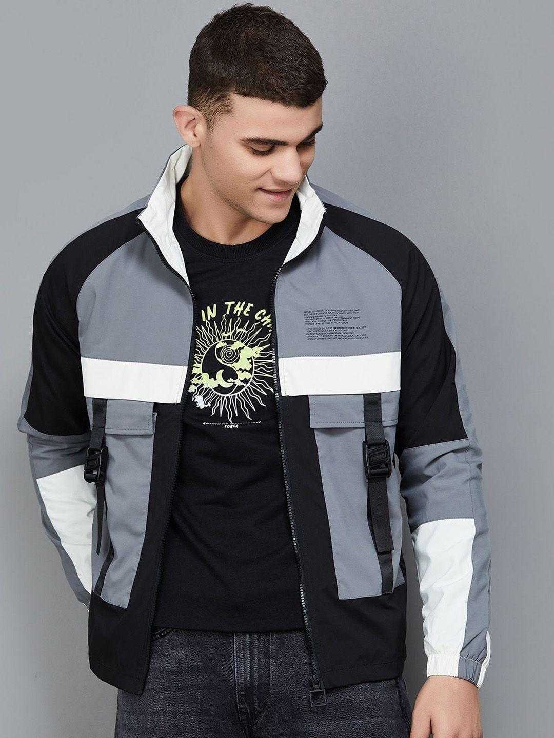 bossini colourblocked bomber jacket